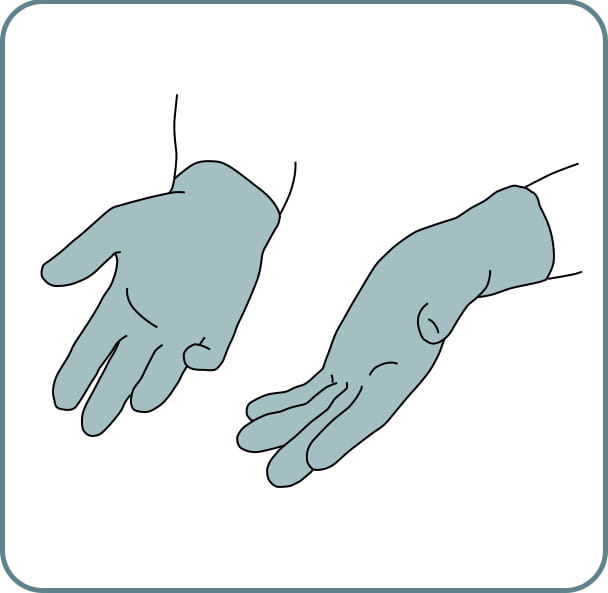 Donning-examination-gloves