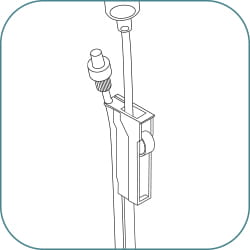 Priming evercare® inLine, unvented - Step 4