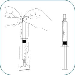 How to use pre-filled syringes - Step 2