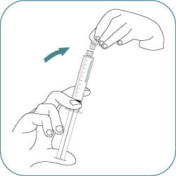 How to use pre-filled syringes - Step 4