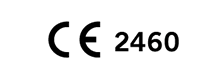 Symbol of CE-mark with notified body number