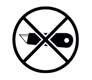 Symbol of Do not open with knife