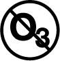 Symbol of Keep away from ozon