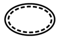 Symbol of Single sterile barrier system with protective packaging inside