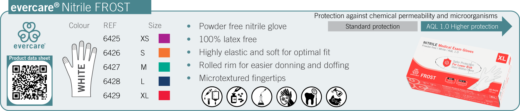 evercare Nitrile FROST