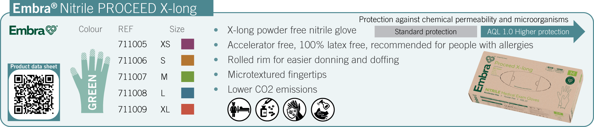 Embra Nitrile PROCEED X-long
